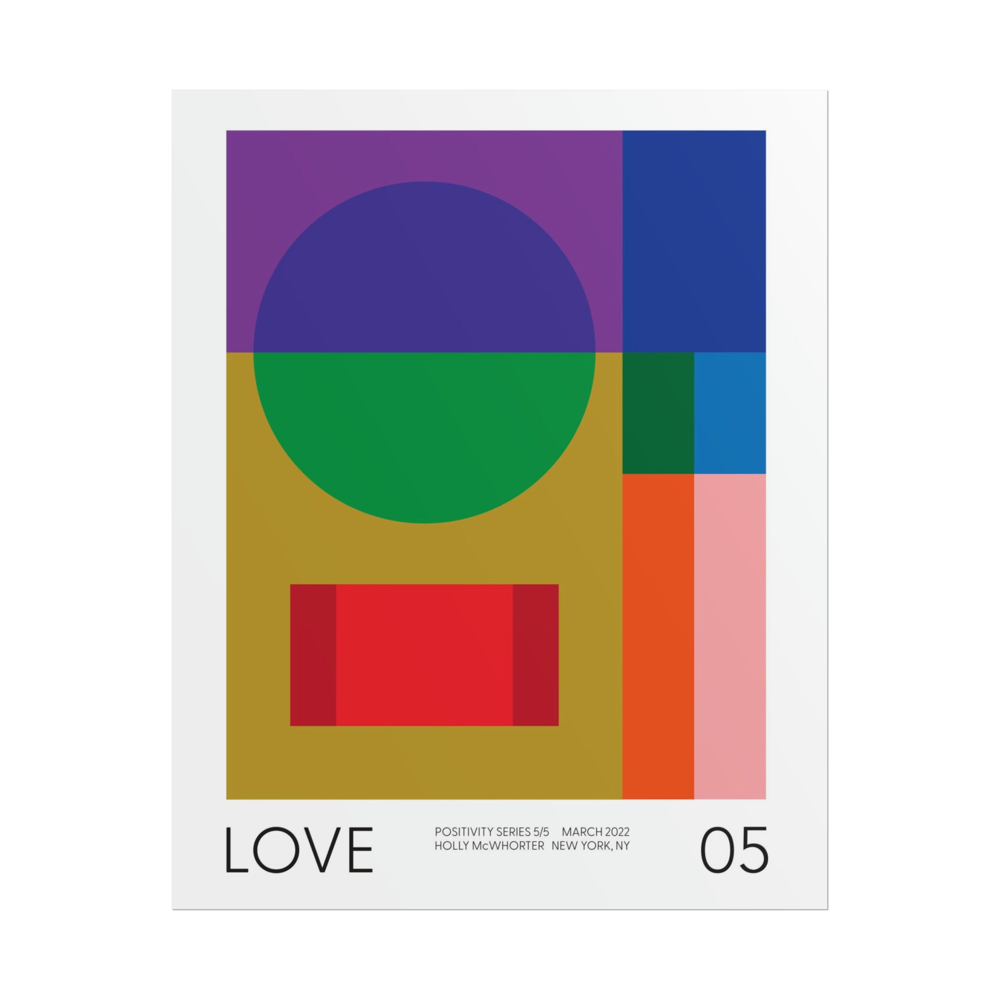 Positivity Series #5: LOVE - Fine Art Giclée Print by Holly McWhorter