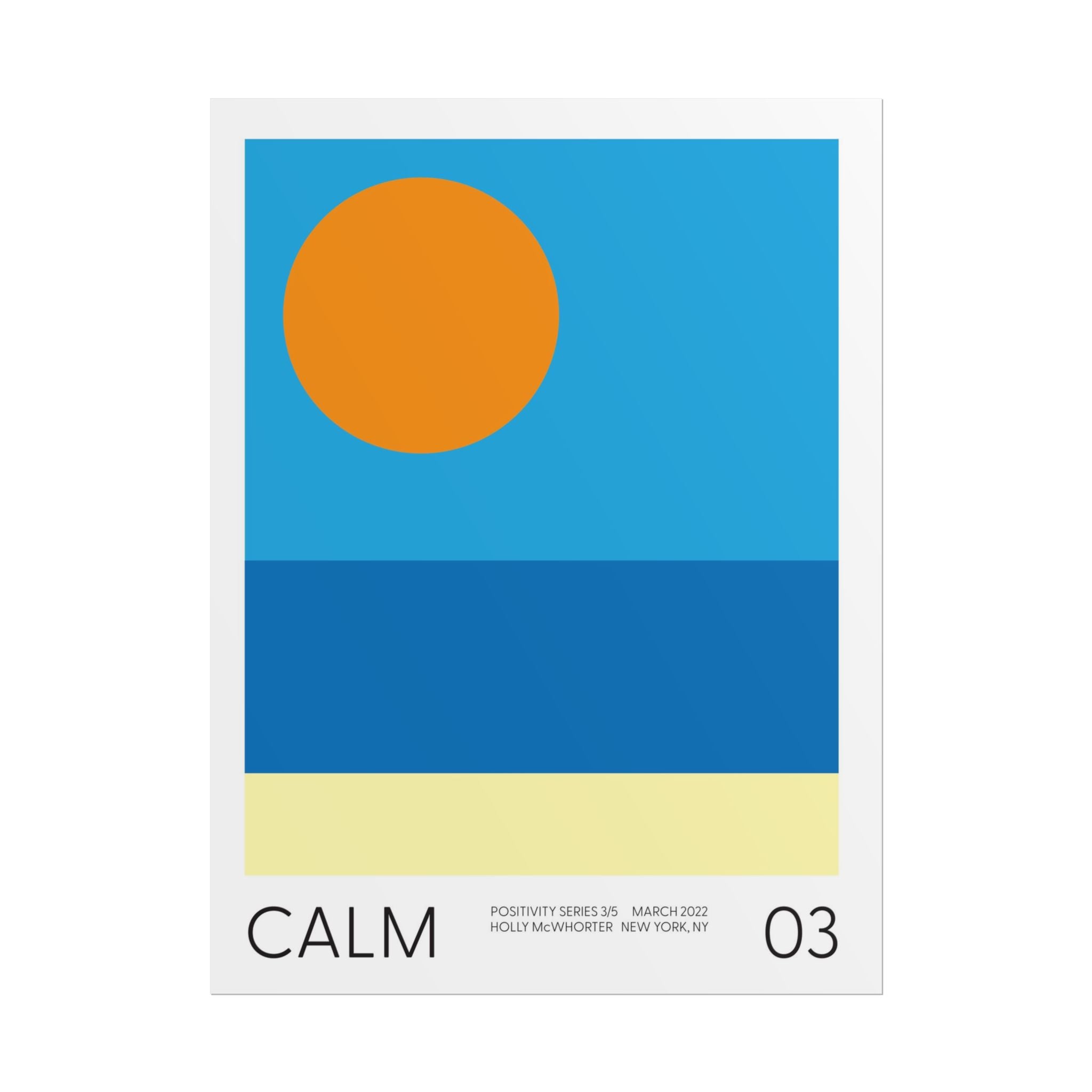 Positivity Series #3: CALM - Fine Art Giclée Print by Holly McWhorter