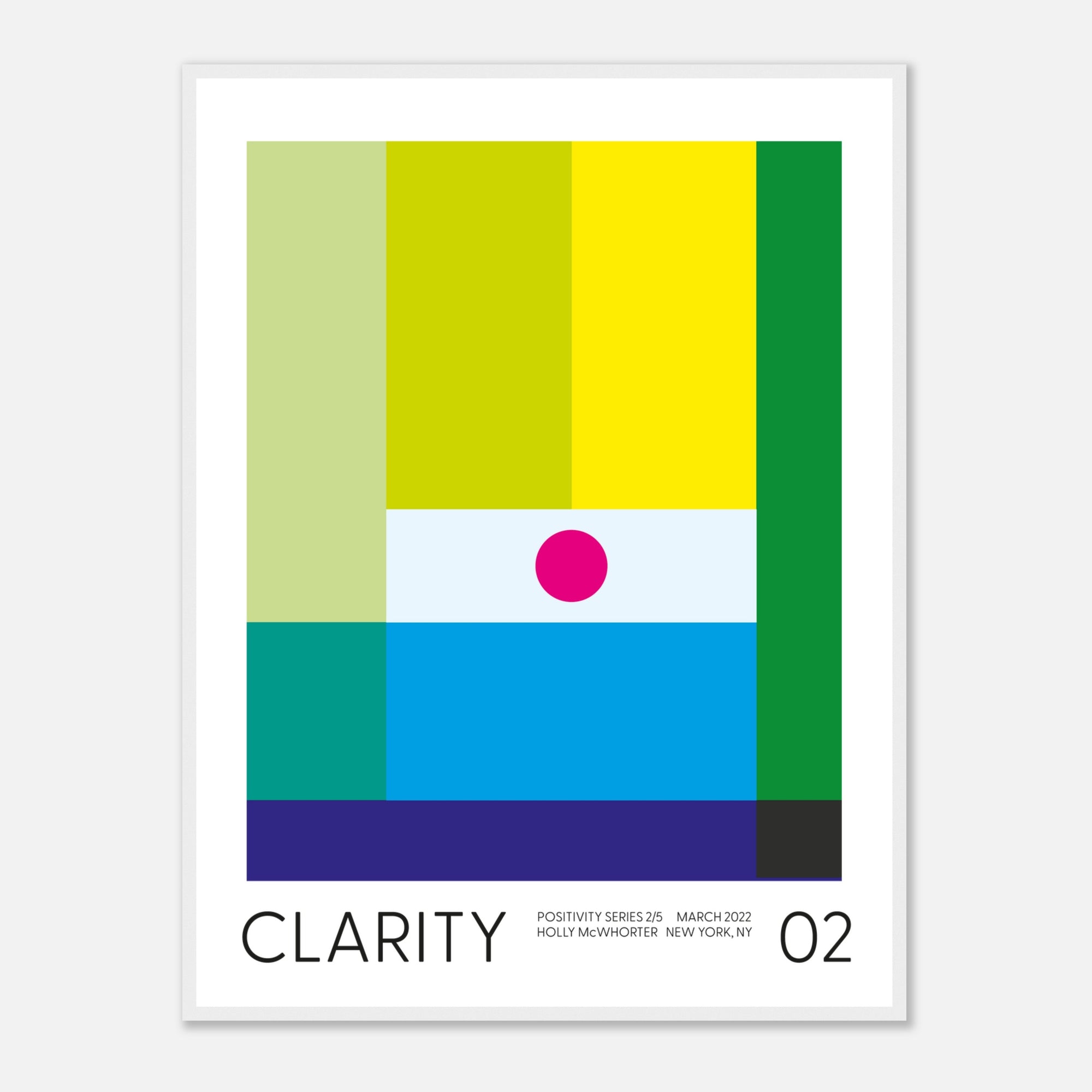 Positivity Series #2: CLARITY Framed Art Print by Holly McWhorter