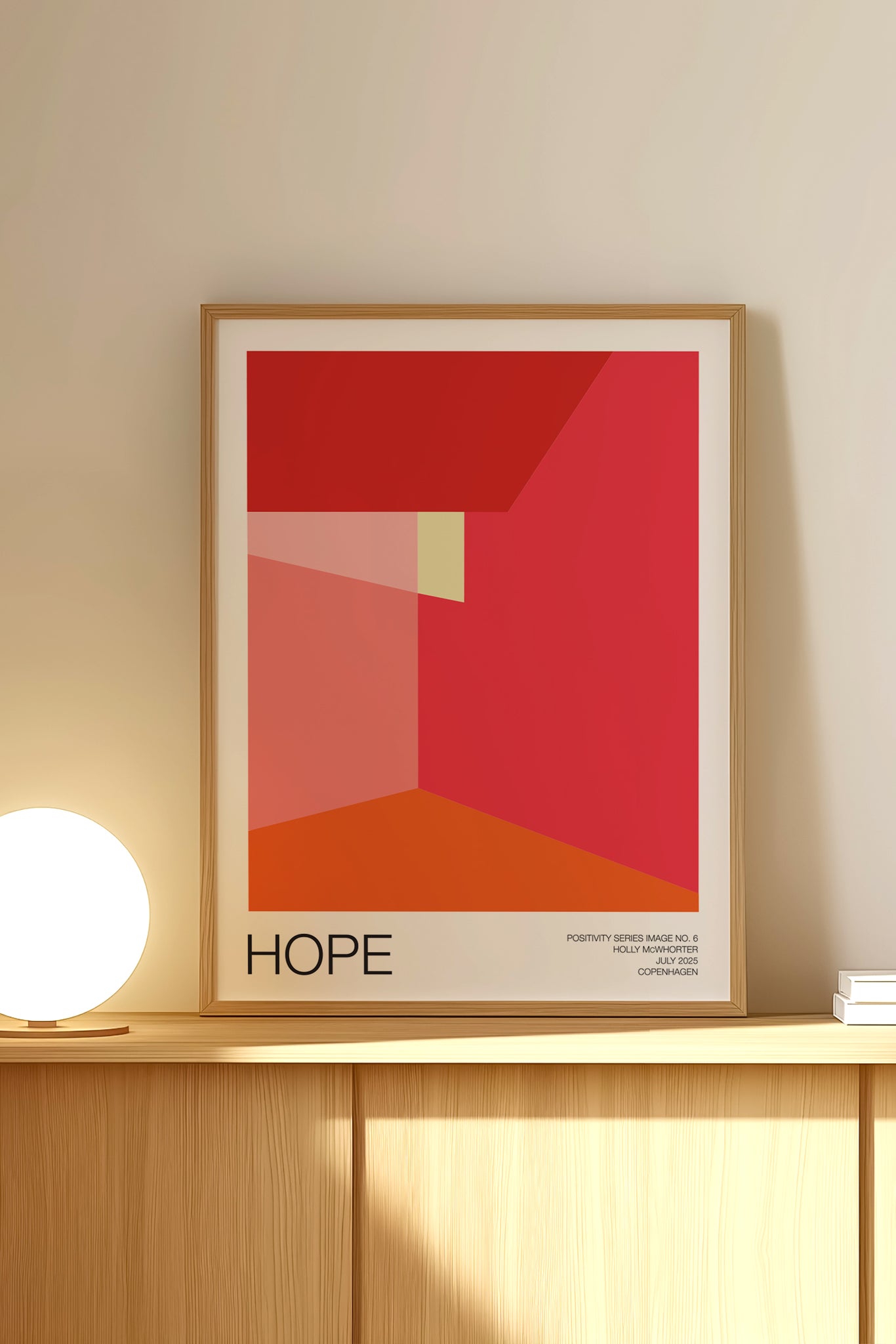 Positivity Series #6: HOPE Framed Art Print by Holly McWhorter