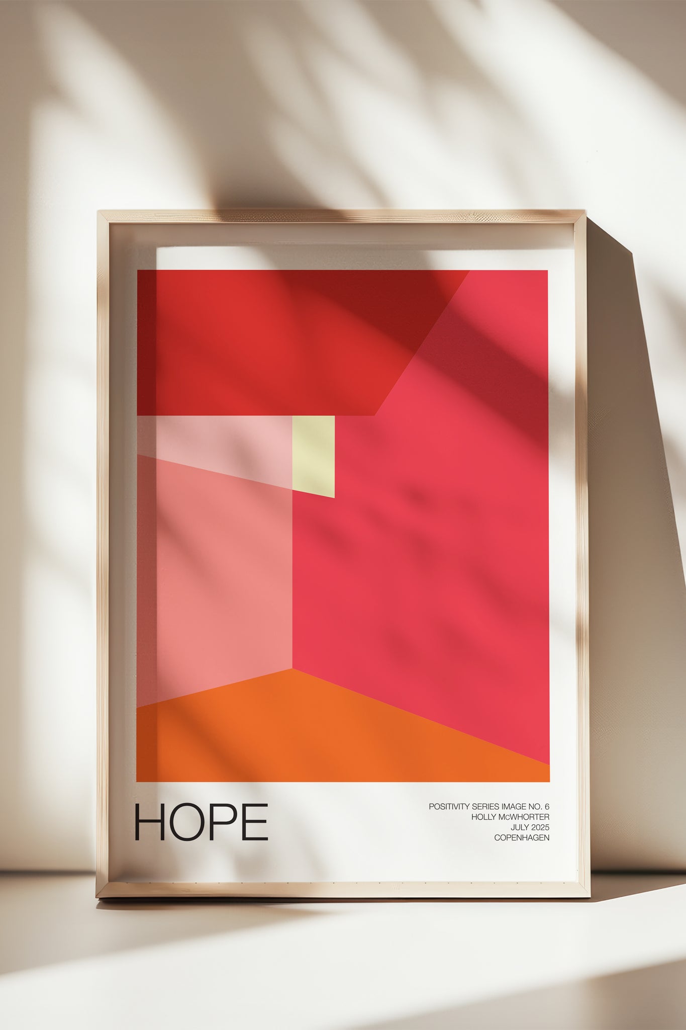 Positivity Series #6: HOPE Framed Art Print by Holly McWhorter