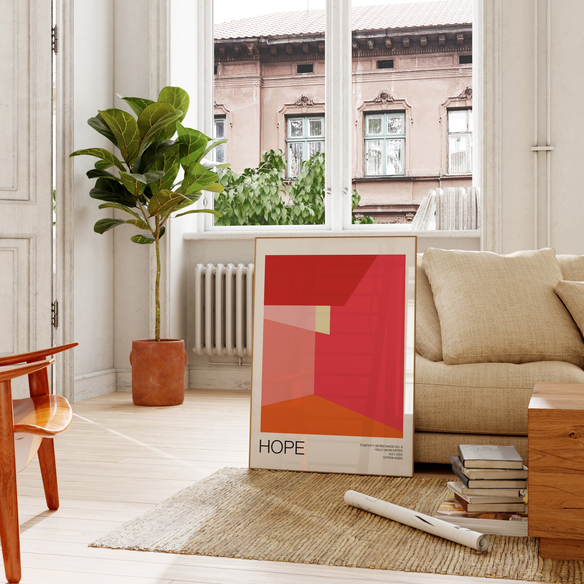 Positivity Series #6: HOPE Framed Art Print by Holly McWhorter