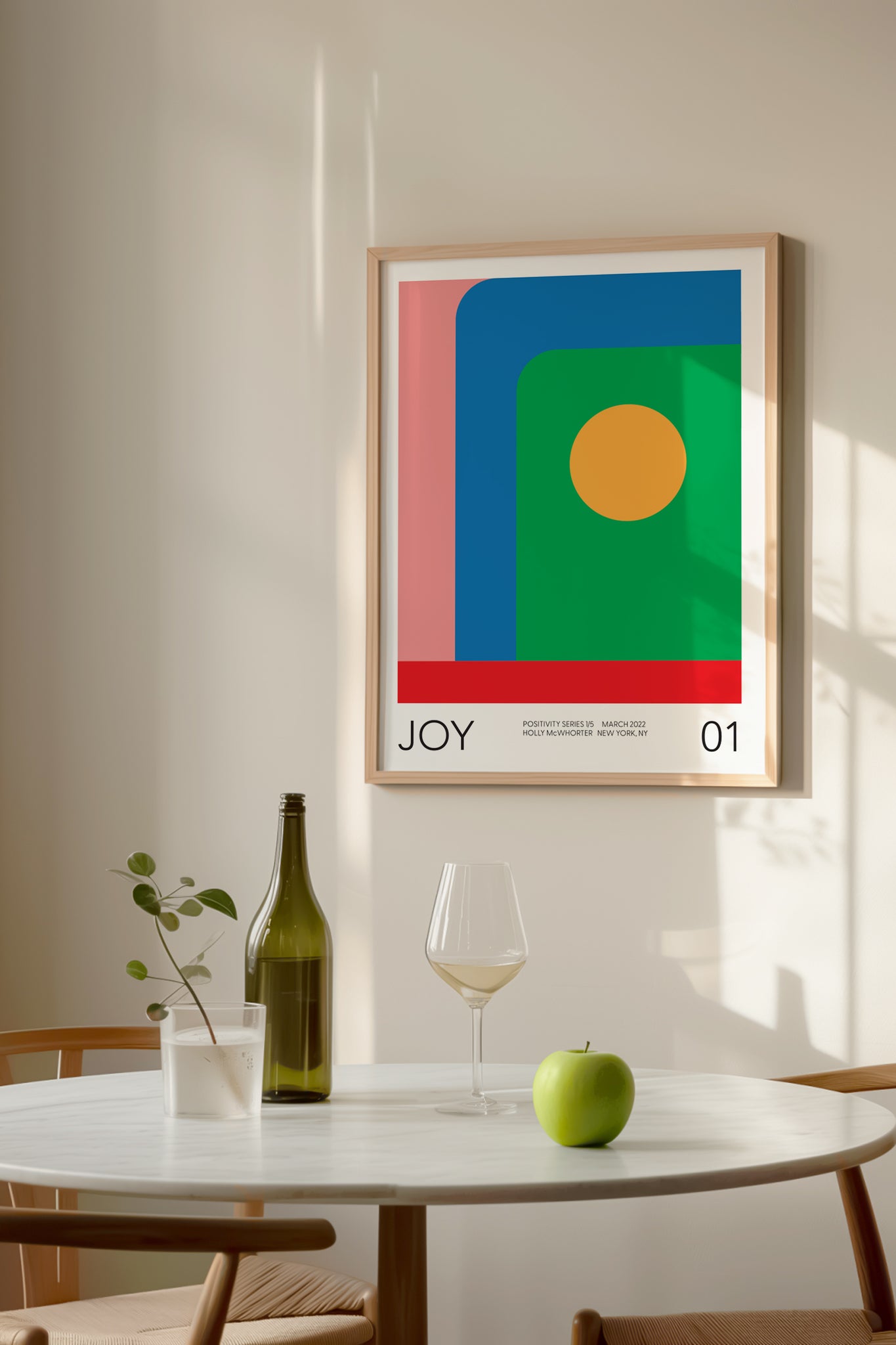 Positivity Series #1: JOY Framed Art Print by Holly McWhorter
