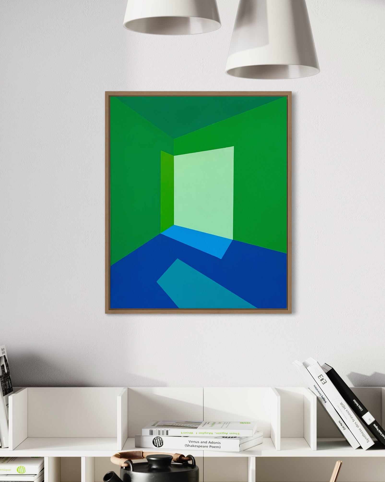 Light in the Cool - Original Painting on Canvas, 20" x 22" (50.8x55.88cm)