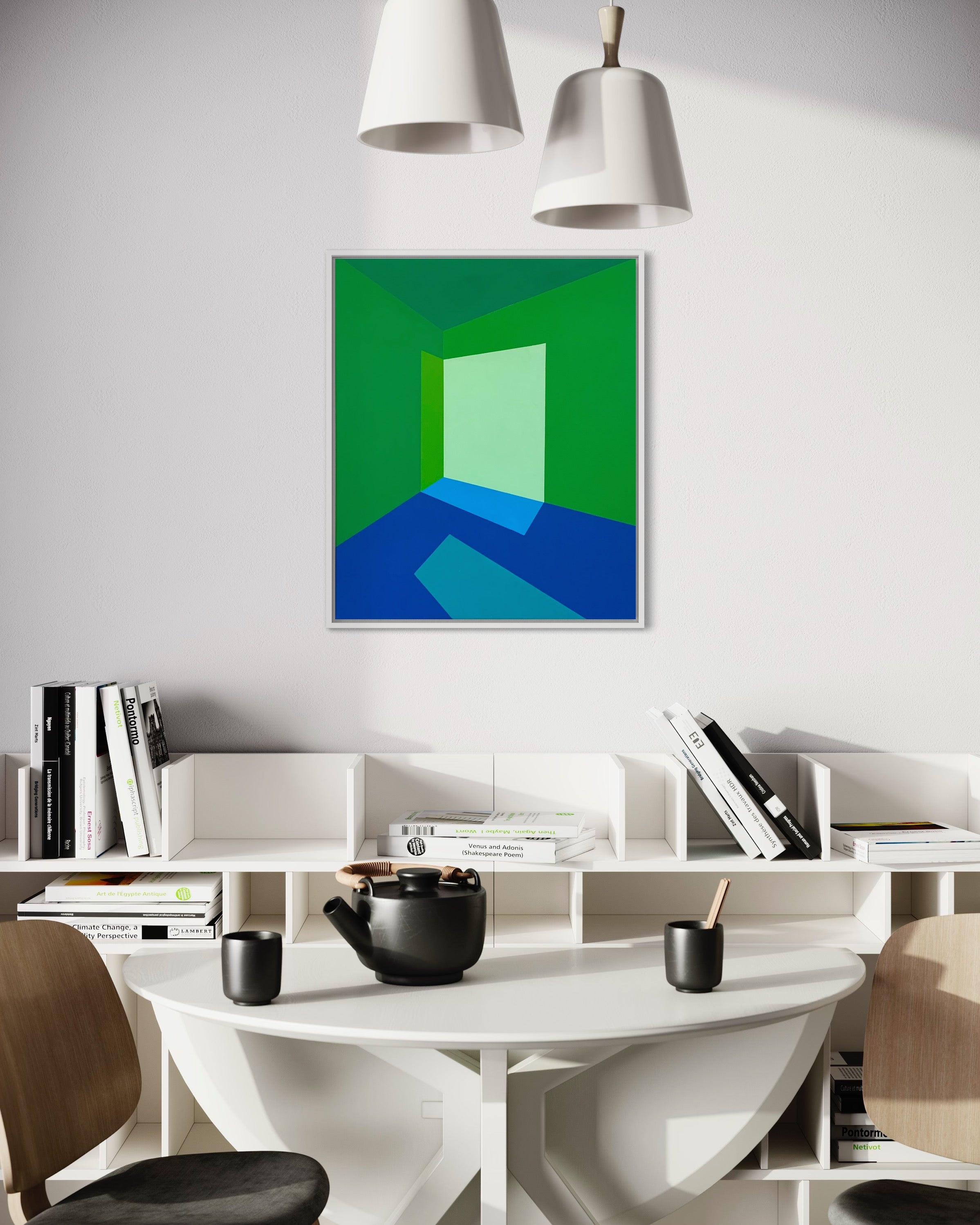 SOLD - Light in the Cool - Original Painting on Canvas, 20" x 22" (50.8x55.88cm)