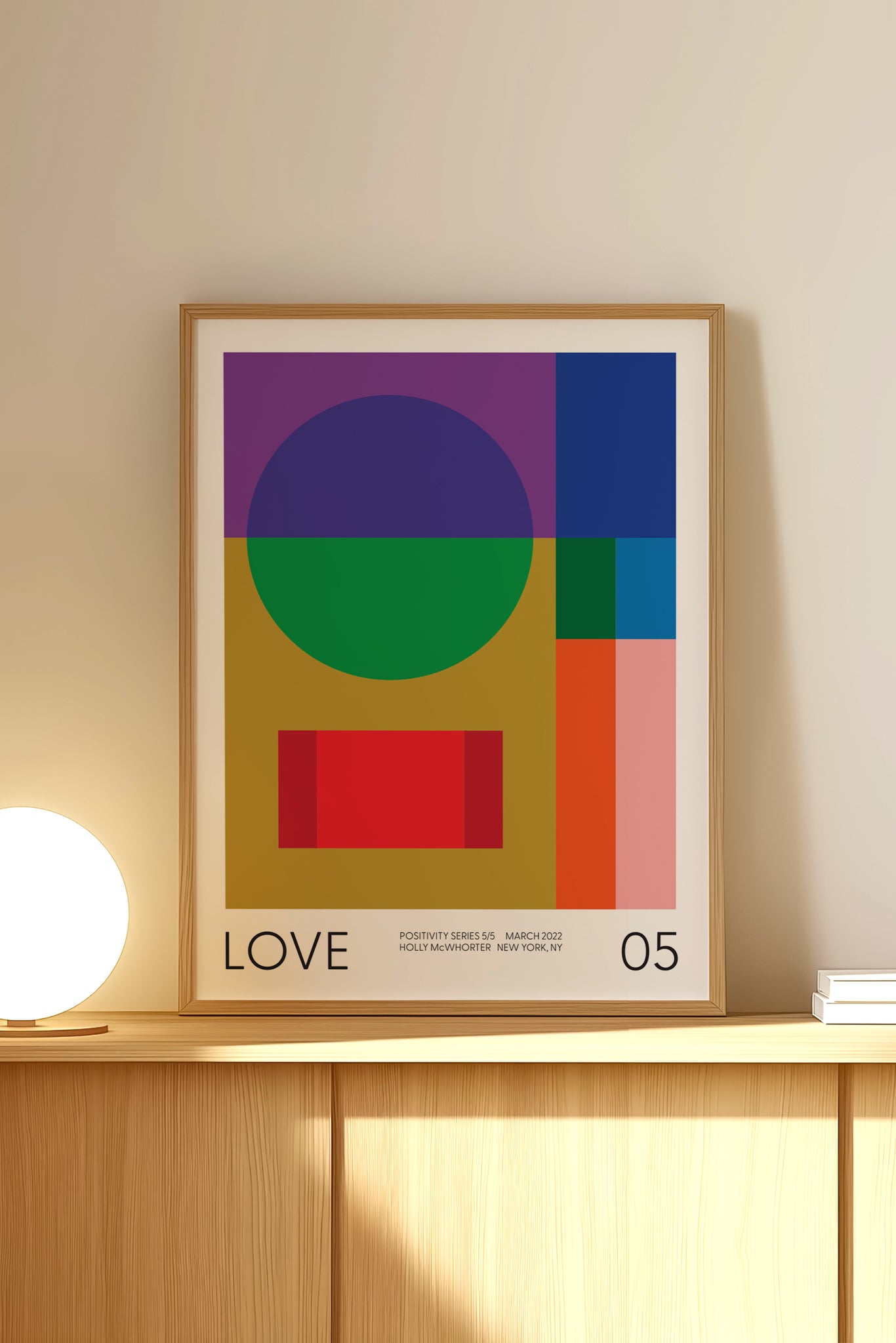 Positivity Series #5: LOVE Framed Art Print by Holly McWhorter