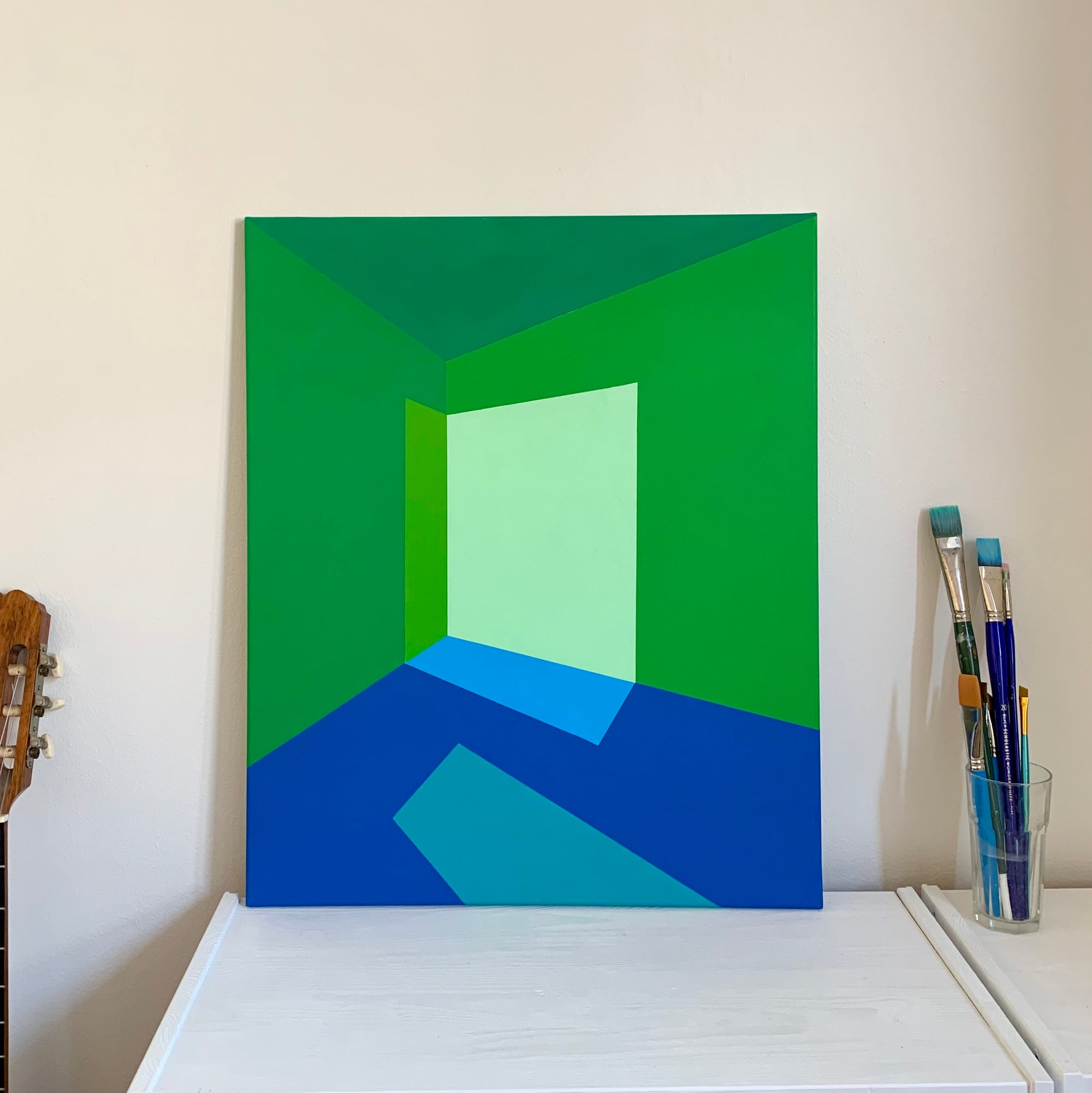 SOLD - Light in the Cool - Original Painting on Canvas, 20" x 22" (50.8x55.88cm)