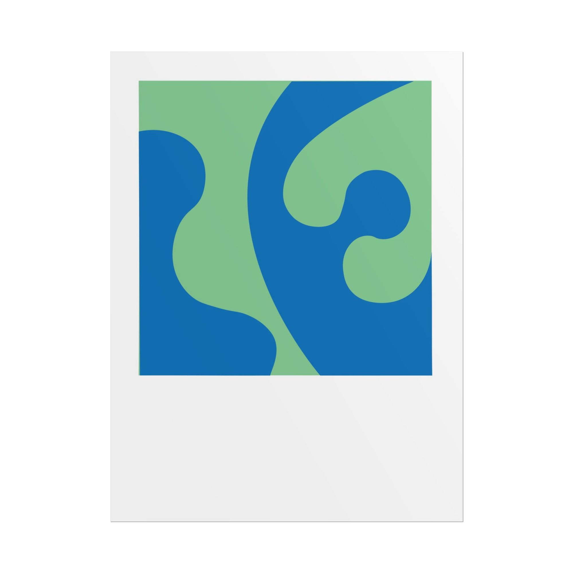 BLUE GREEN COLOR STUDY - Art Print by Holly McWhorter