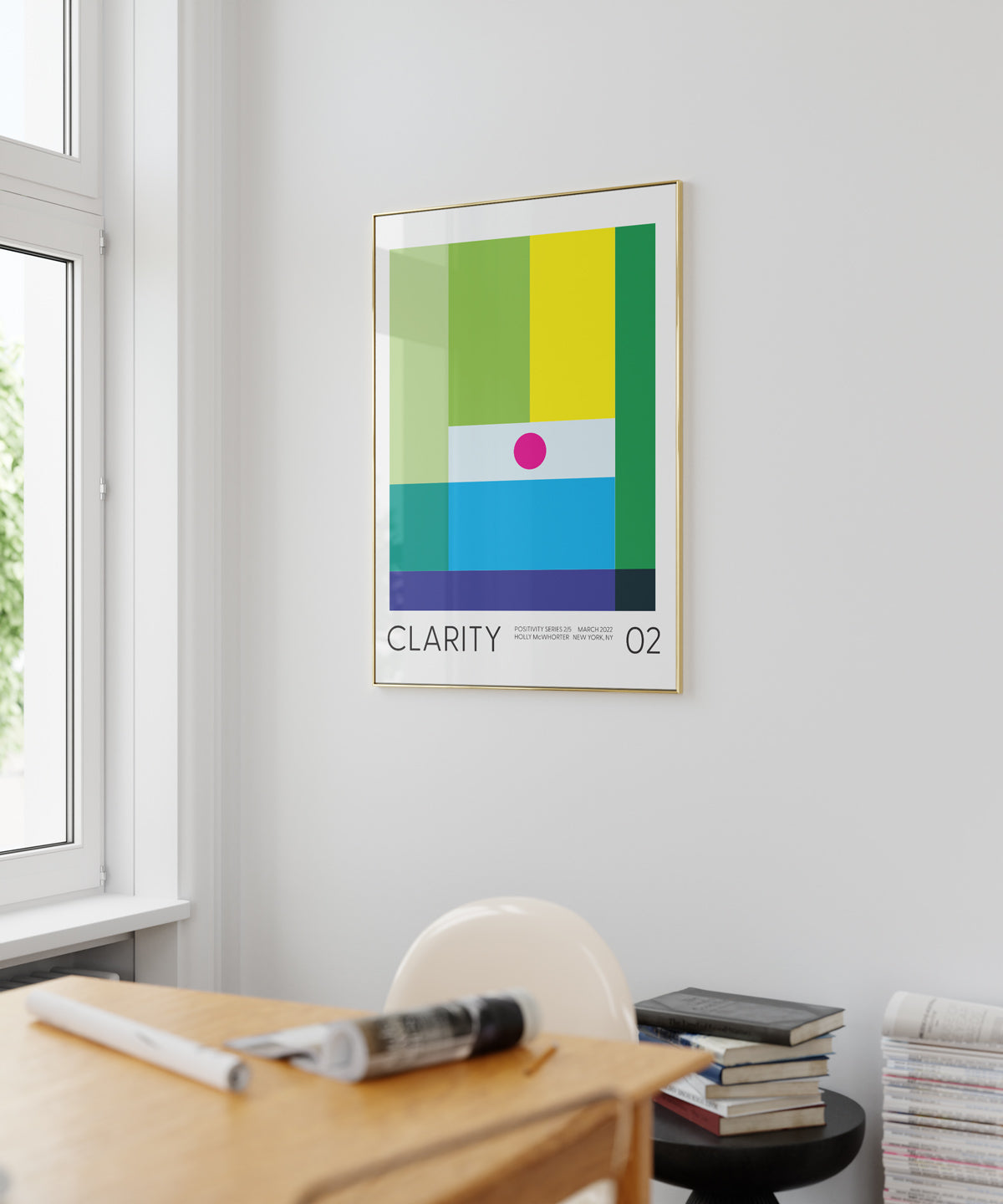 Positivity Series #2: CLARITY Framed Art Print by Holly McWhorter