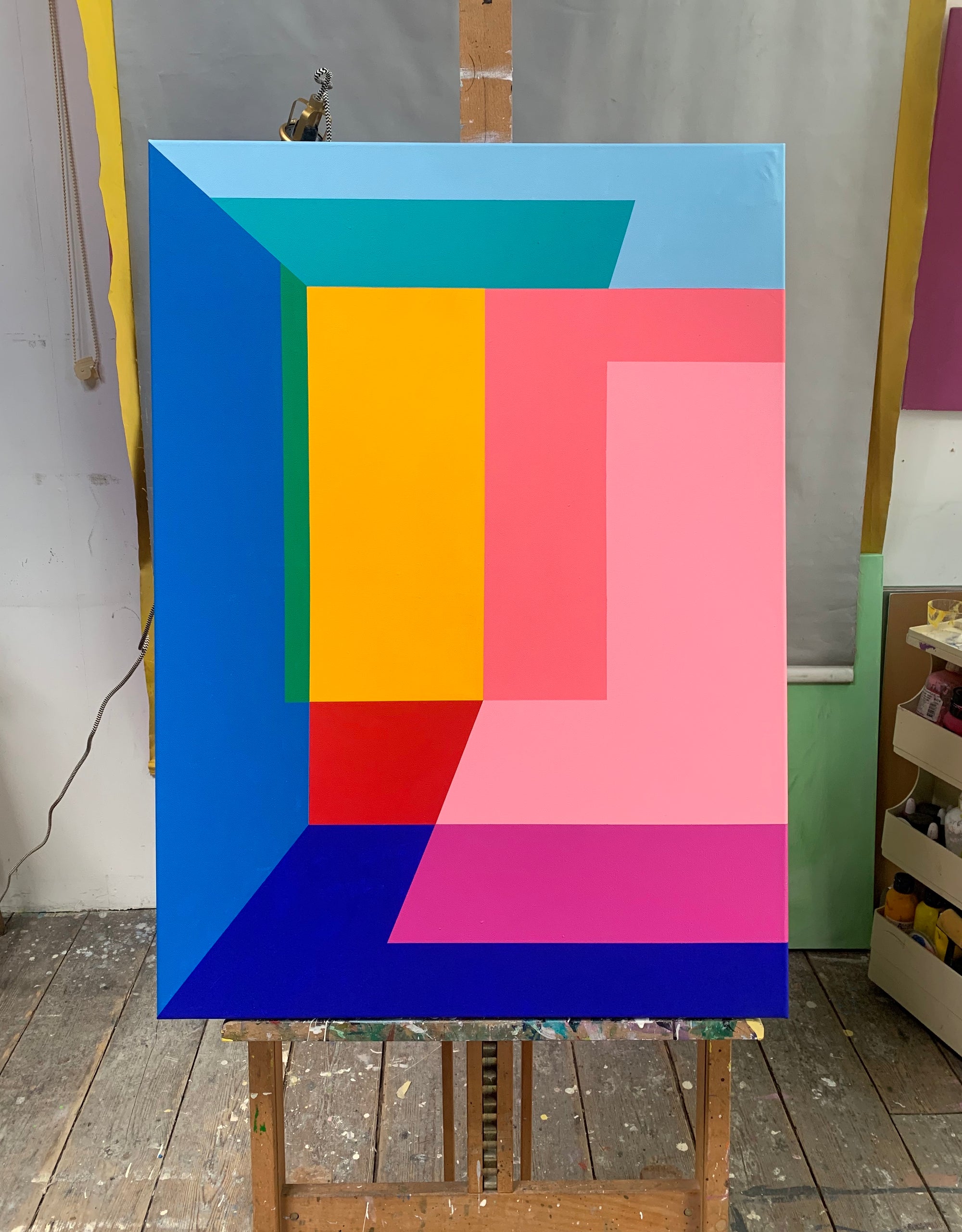 Colors in Depth - Original Painting on Canvas, 23.6" x 35.4" (60x90cm)