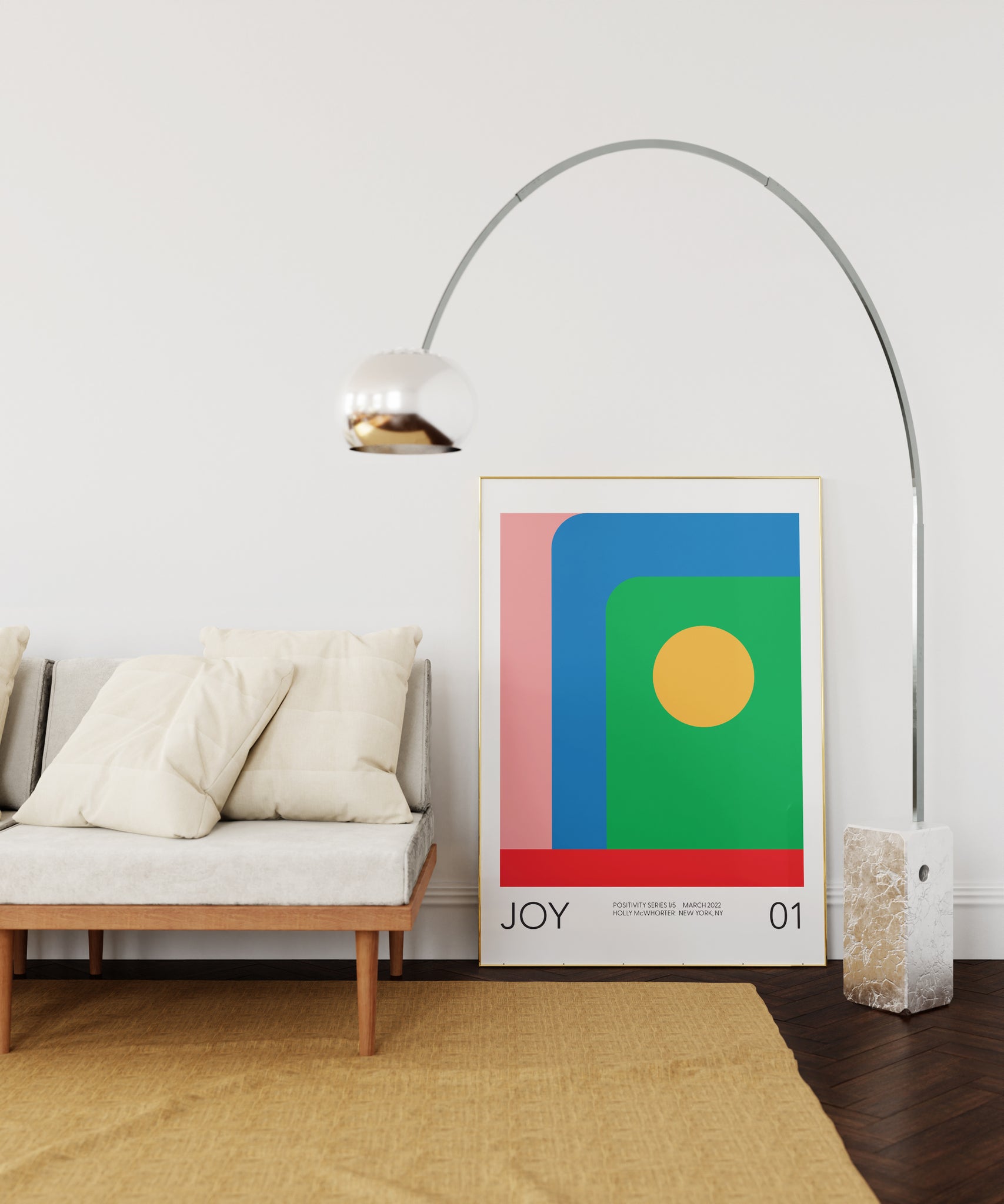Positivity Series #1: JOY Framed Art Print by Holly McWhorter